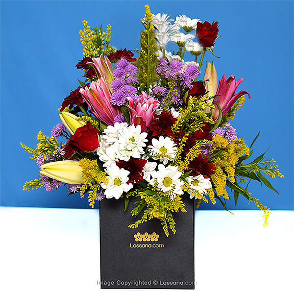 YOU ARE MY HERO COLORFUL ARRANGEMENT - Lovely Lilies - in Sri Lanka
